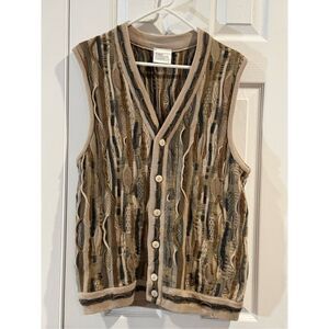 Purely Australian Clothing Co. 100% Pure New Wool Coogi Style Vest Men's Large